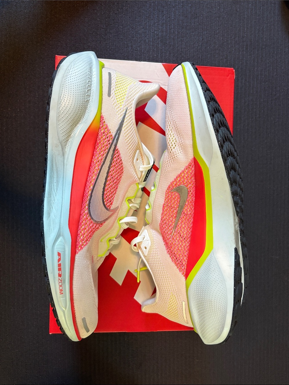 Nike pegasus 41 White/Coral/Neon Yellow